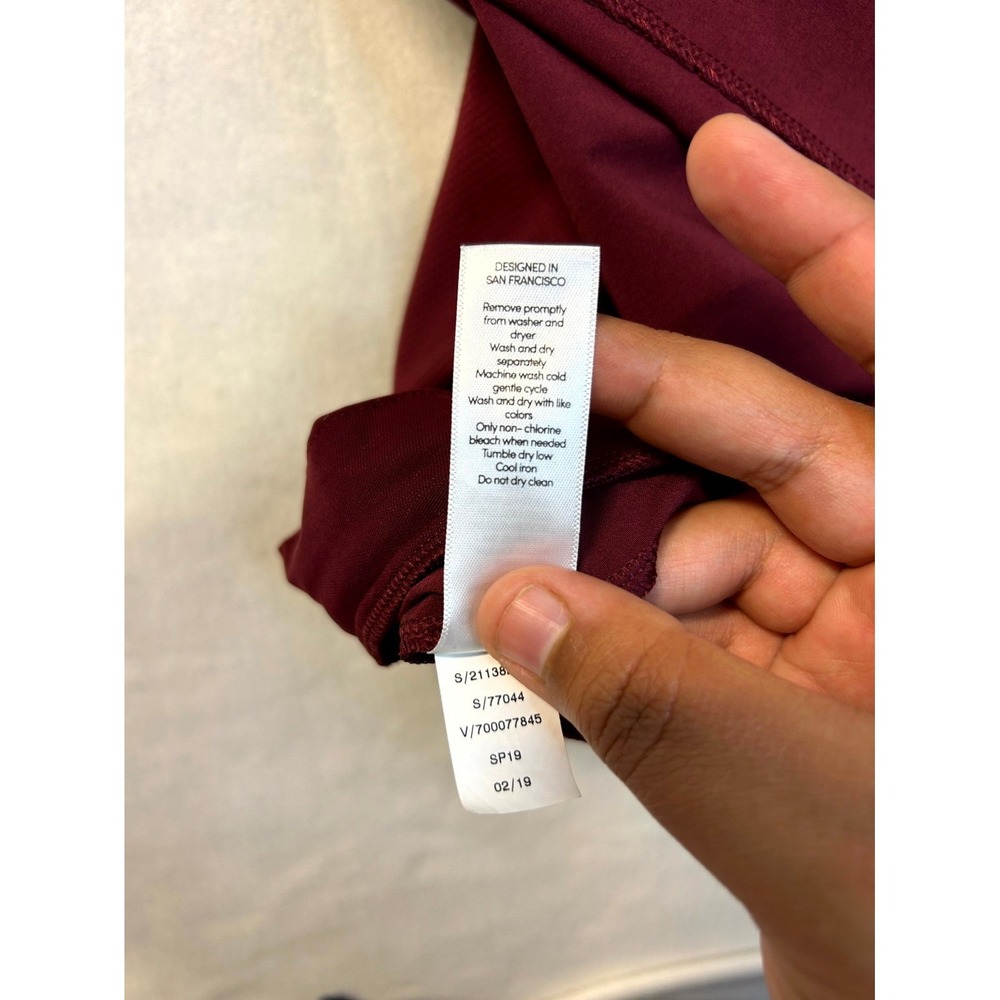 Athleta Soho Skort Wine Maroon Short + Skirt Zip Pockets Stretch Plus Size 16 - Picture 12 of 12